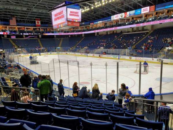 Total Mortgage Arena, section: 108, row: H, seat: 11
