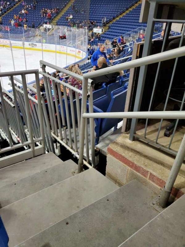 Total Mortgage Arena, section: 108, row: H, seat: 1