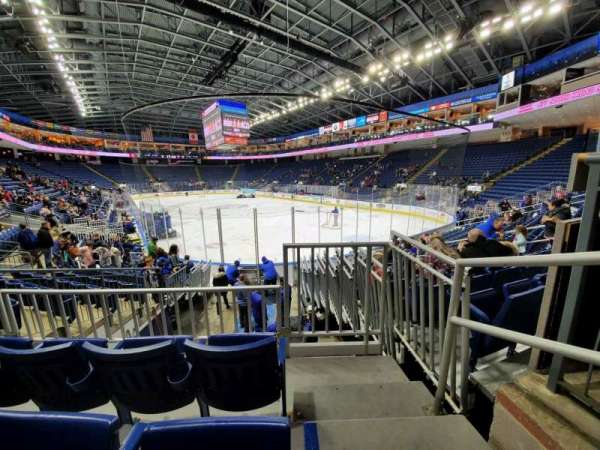 Total Mortgage Arena, section: 108, row: H, seat: 1