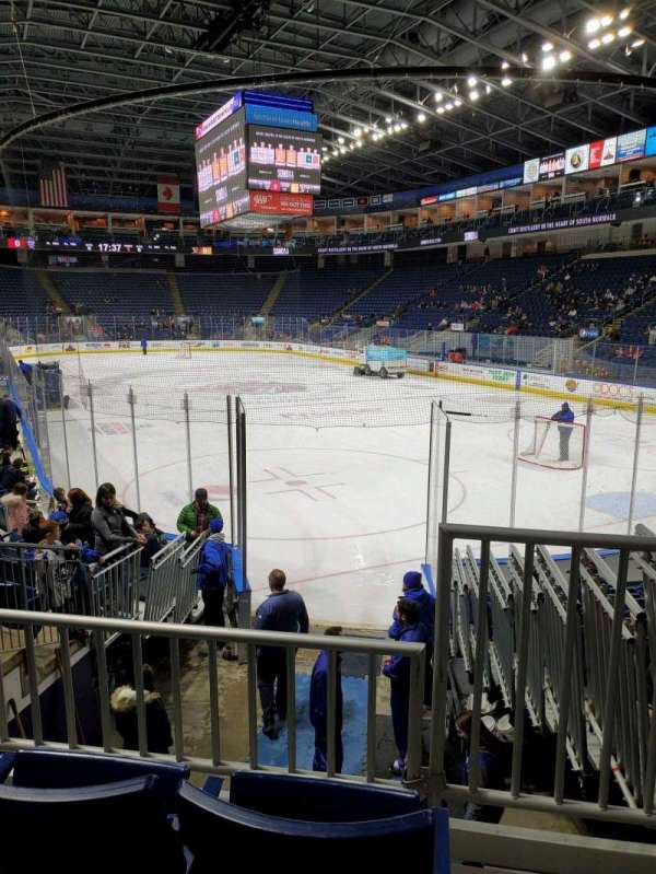 Total Mortgage Arena, section: 108, row: H, seat: 1