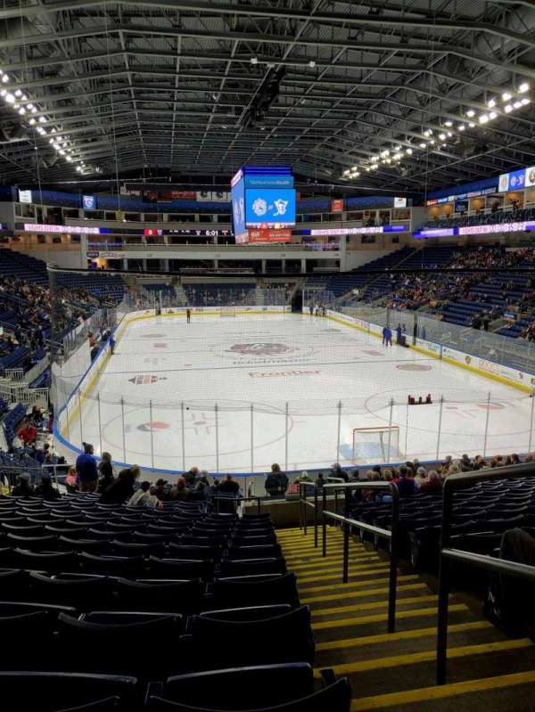 Total Mortgage Arena, section: 119, row: S, seat: 1