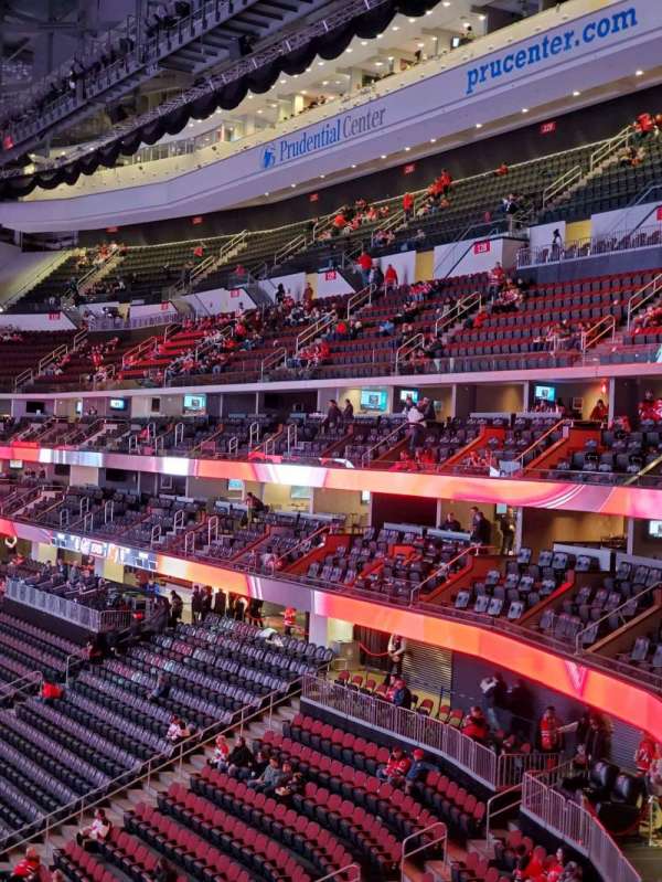 Prudential Center, section: 122, row: 1, seat: 10