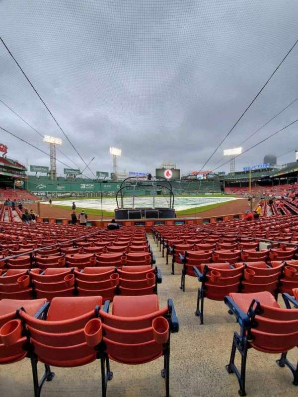 Fenway Park, section: Field Box 45, row: G, seat: 1