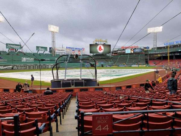 Fenway Park, section: Loge Box 131, row: AA, seat: 1