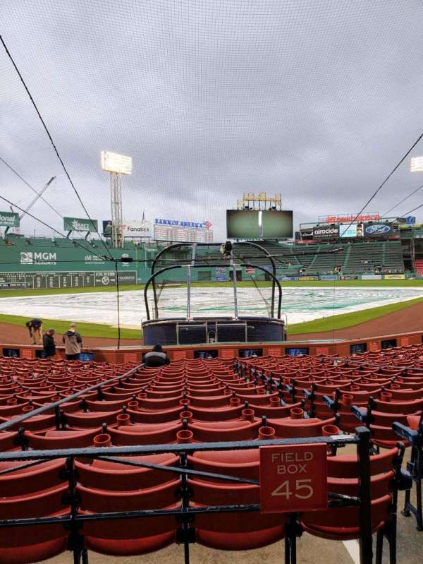 Fenway Park, section: Loge Box 131, row: AA, seat: 4