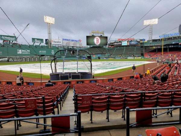 Fenway Park, section: Loge Box 131, row: CC, seat: 1