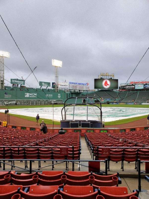 Fenway Park, section: Loge Box 131, row: EE, seat: 2