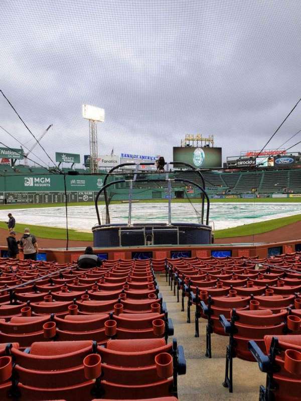 Fenway Park, section: Field Box 45, row: M, seat: 1