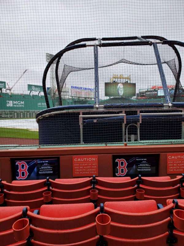 Fenway Park, section: Field Box 45, row: A, seat: 3