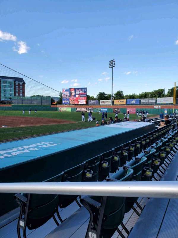 Delta Dental Stadium, section: 112, row: H, seat: 1