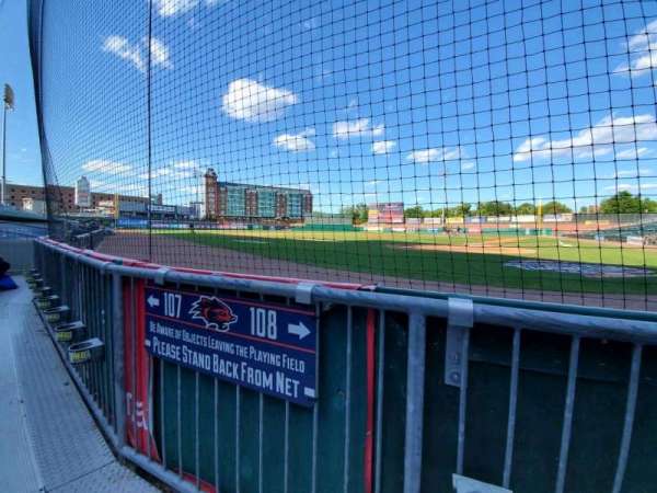 Delta Dental Stadium, section: 108, row: A, seat: 12