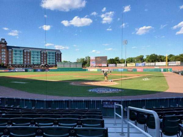 Delta Dental Stadium, section: 108, row: J, seat: 1
