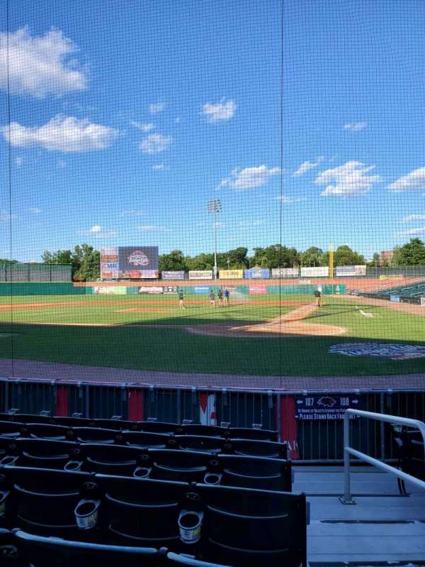 Delta Dental Stadium, section: 107, row: G, seat: 1