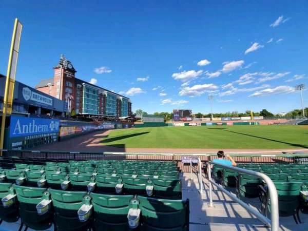 Delta Dental Stadium, section: 100, row: H, seat: 1