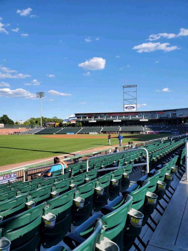 Delta Dental Stadium, section: 100, row: H, seat: 9