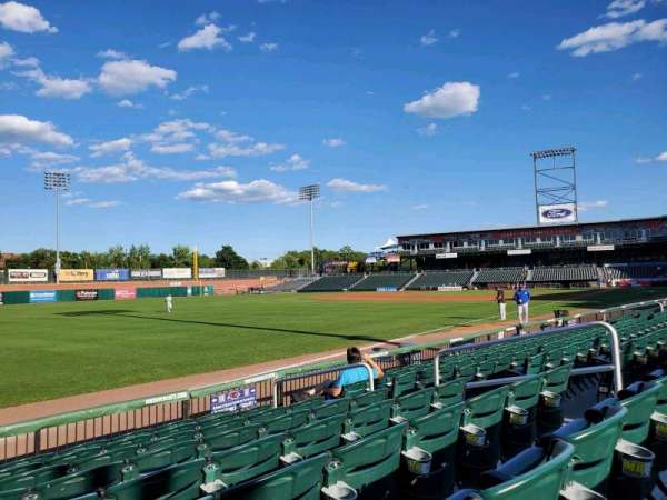 Delta Dental Stadium, section: 100, row: H, seat: 9