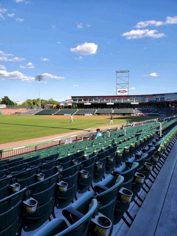 Delta Dental Stadium, section: 100, row: H, seat: 18