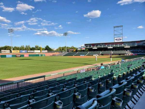 Delta Dental Stadium, section: 100, row: H, seat: 18