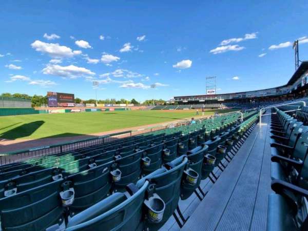 Delta Dental Stadium, section: 100, row: H, seat: 18