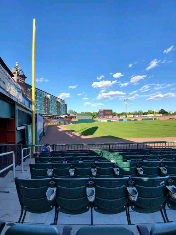 Delta Dental Stadium, section: 100, row: H, seat: 18
