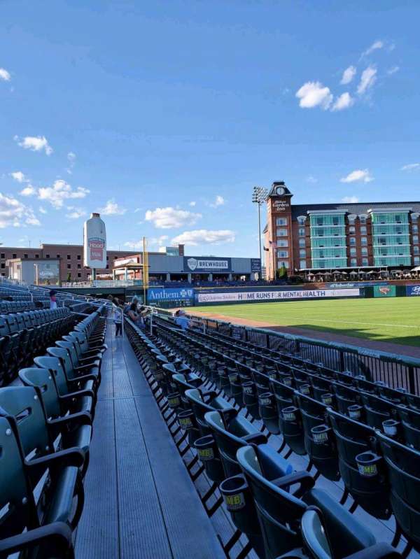 Delta Dental Stadium, section: 104, row: E, seat: 1