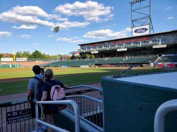 Delta Dental Stadium, section: 104, row: E, seat: 1