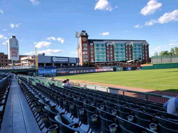 Delta Dental Stadium, section: 103, row: H, seat: 1