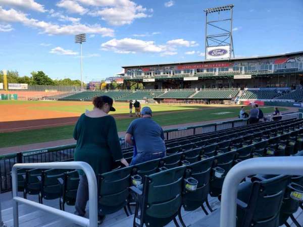 Delta Dental Stadium, section: 103, row: H, seat: 1