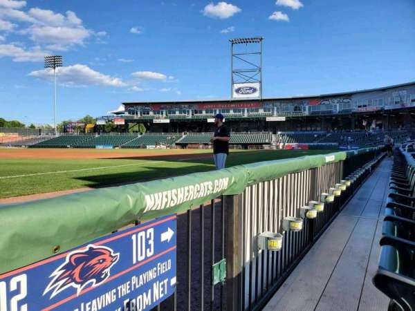 Delta Dental Stadium, section: 102, row: A, seat: 1