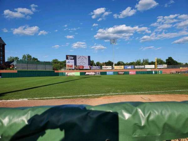Delta Dental Stadium, section: 102, row: A, seat: 27
