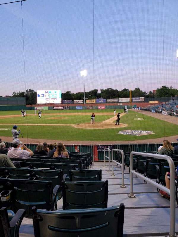 Delta Dental Stadium, section: 107, row: M, seat: 1