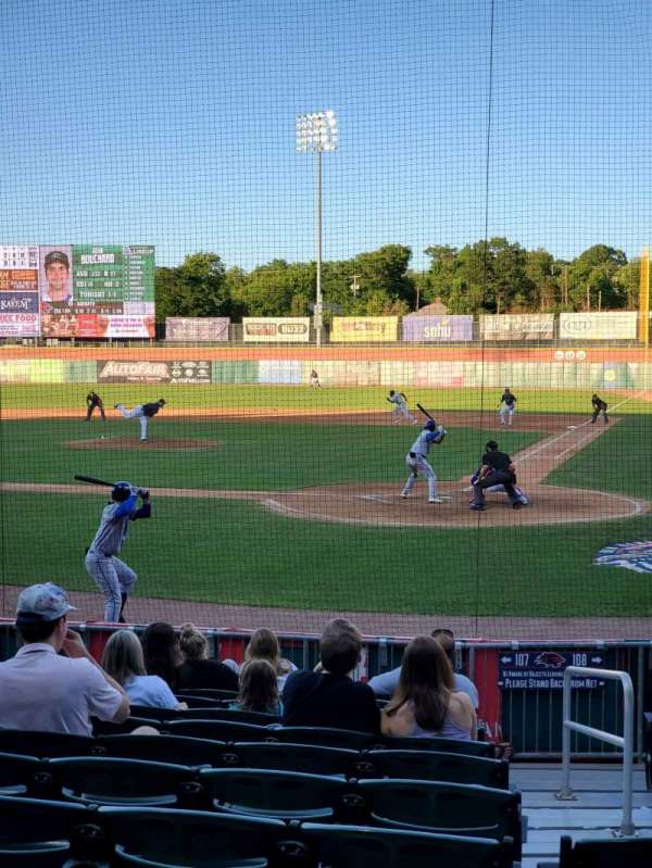 Delta Dental Stadium, section: 107, row: M, seat: 2