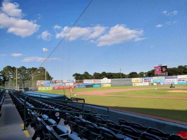 Arthur W. Perdue Stadium, section: 107, row: E, seat: 1