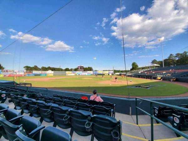 Arthur W. Perdue Stadium, section: 107, row: E, seat: 1