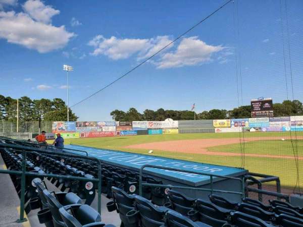 Arthur W. Perdue Stadium, section: 109, row: G, seat: 5