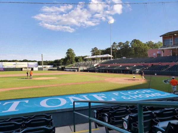 Arthur W. Perdue Stadium, section: 113, row: H, seat: 1