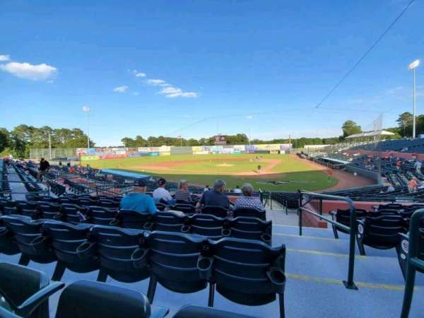 Arthur W. Perdue Stadium, section: 203, row: HH, seat: 1