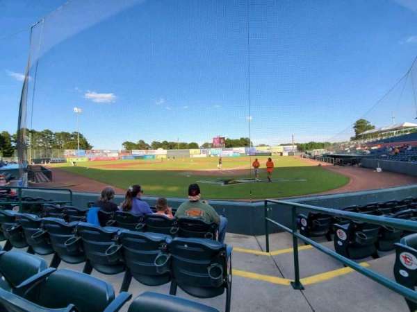 Arthur W. Perdue Stadium, section: 103, row: E, seat: 1