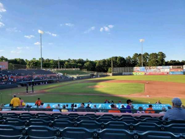 Arthur W. Perdue Stadium, section: 210, row: GG, seat: 9