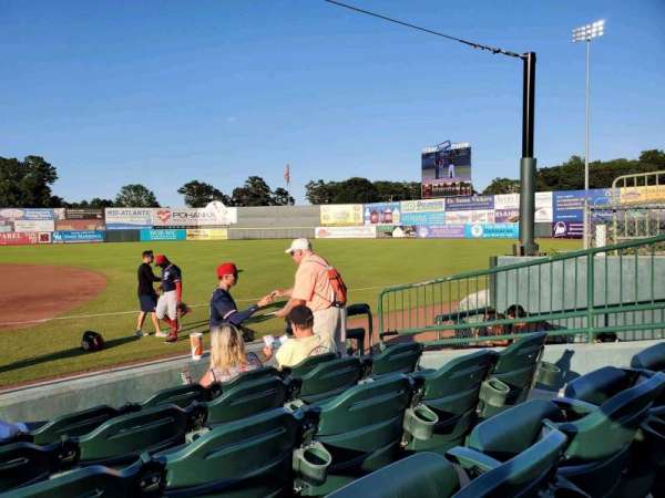Arthur W. Perdue Stadium, section: 120, row: E, seat: 6