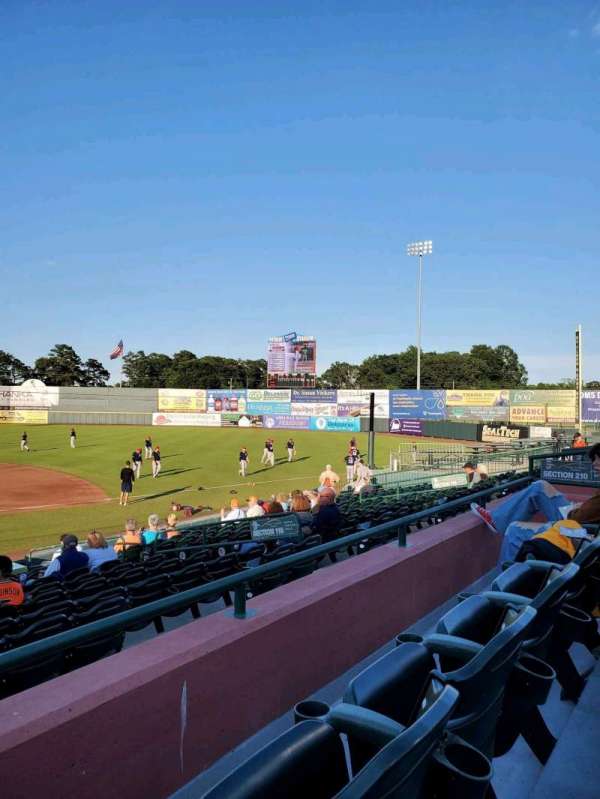 Arthur W. Perdue Stadium, section: 210, row: BB, seat: 9