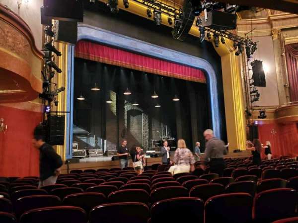St. James Theatre, section: Orchestra L, row: M, seat: 19