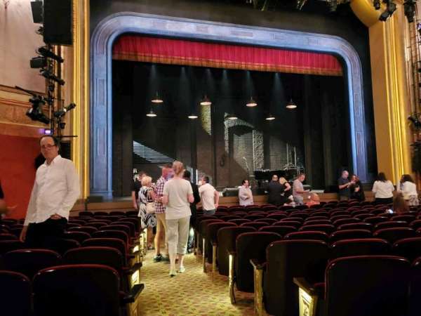 St. James Theatre, section: Orchestra L, row: M, seat: 1