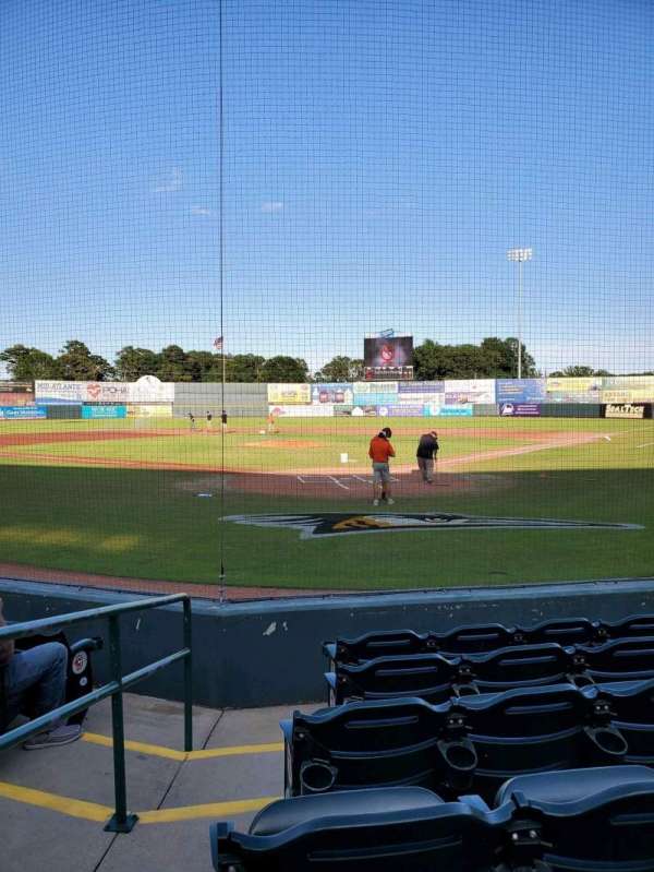 Arthur W. Perdue Stadium, section: 101, row: F, seat: 8