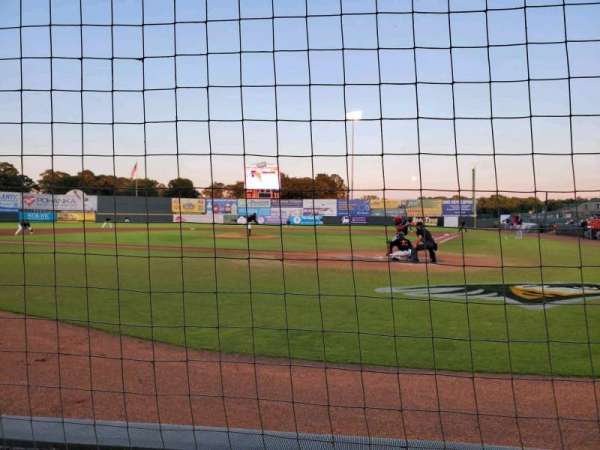Arthur W. Perdue Stadium, section: 105 Field Box, row: A, seat: 1
