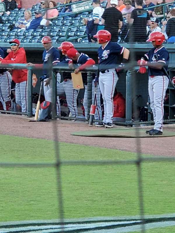 Arthur W. Perdue Stadium, section: 105 Field Box, row: A, seat: 1