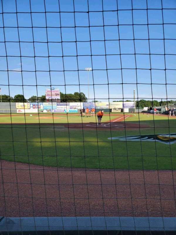 Arthur W. Perdue Stadium, section: 105 Field Box, row: A, seat: 2