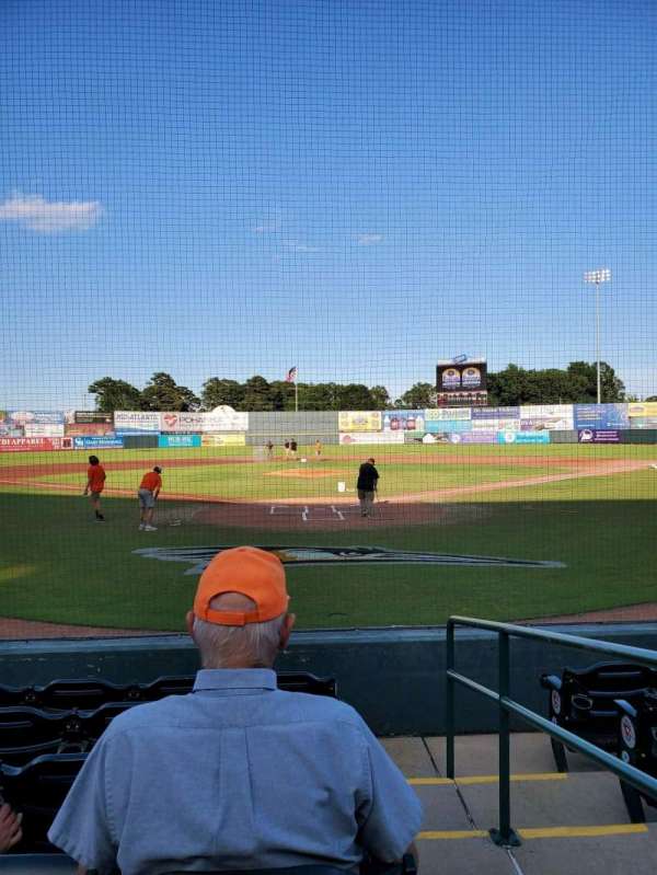 Arthur W. Perdue Stadium, section: 101, row: F, seat: 1