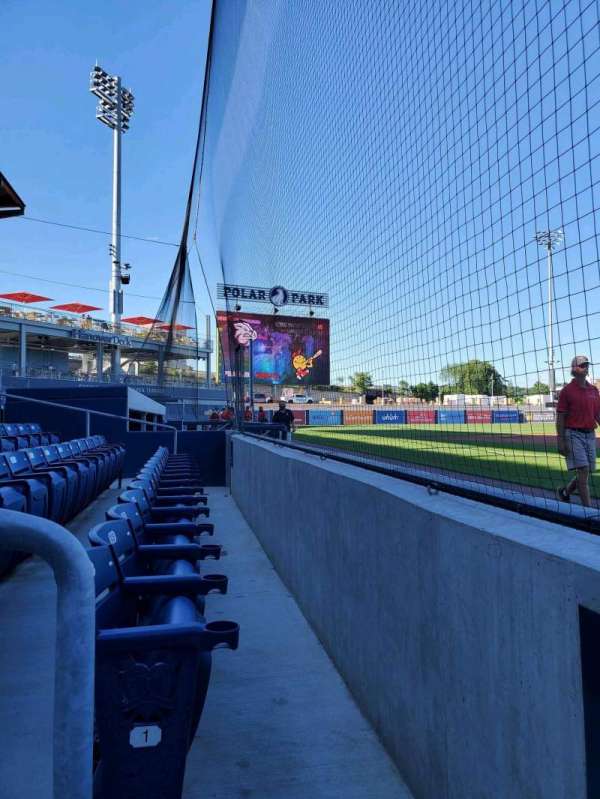 Polar Park, section: 6, row: 1, seat: 1