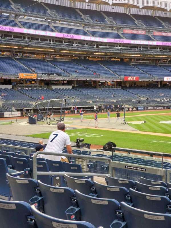 Yankee Stadium, section: 114B, row: 7, seat: 10
